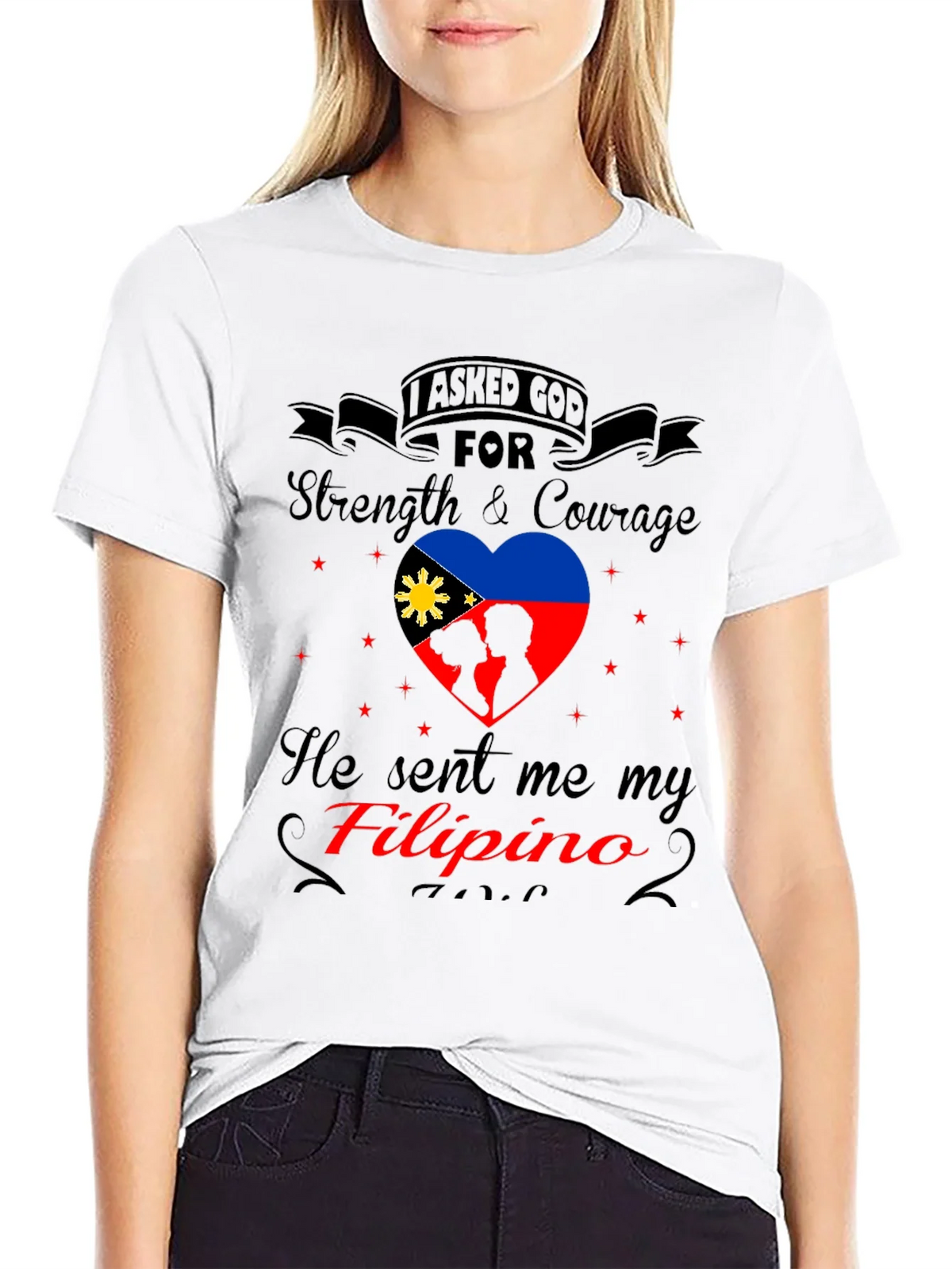 Filipino Pride T-Shirt - Strength & Courage Design product image 8