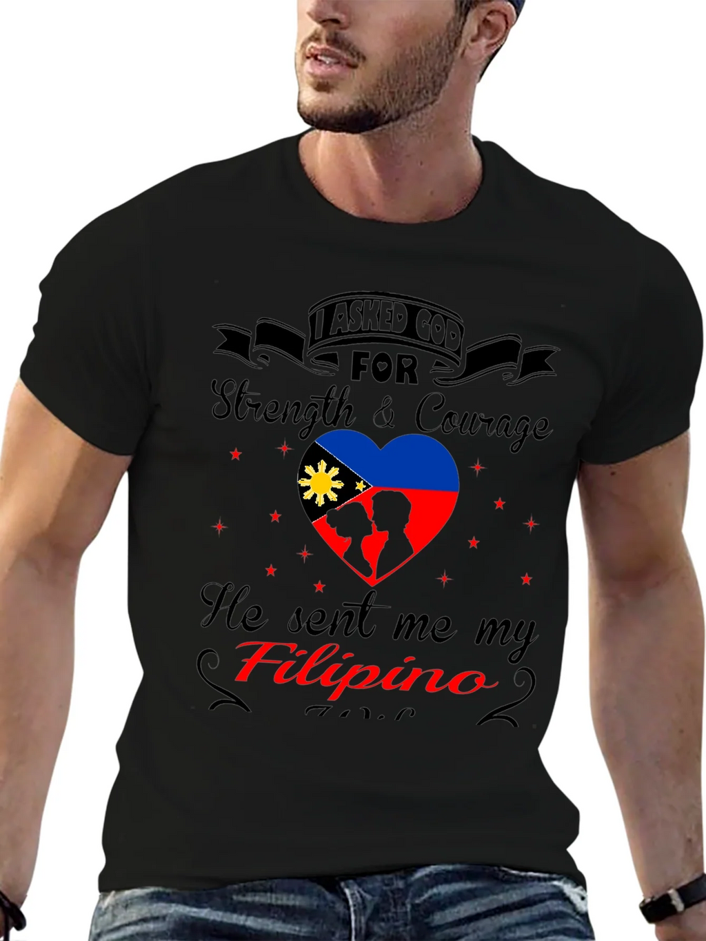 Filipino Pride T-Shirt - Strength & Courage Design product image 6