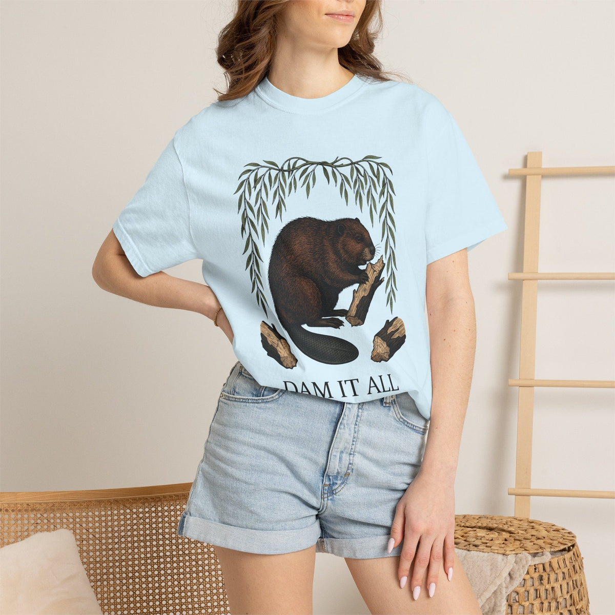 Beaver Artwork Shirt Animals Environment Unisex Gift Old product image 9