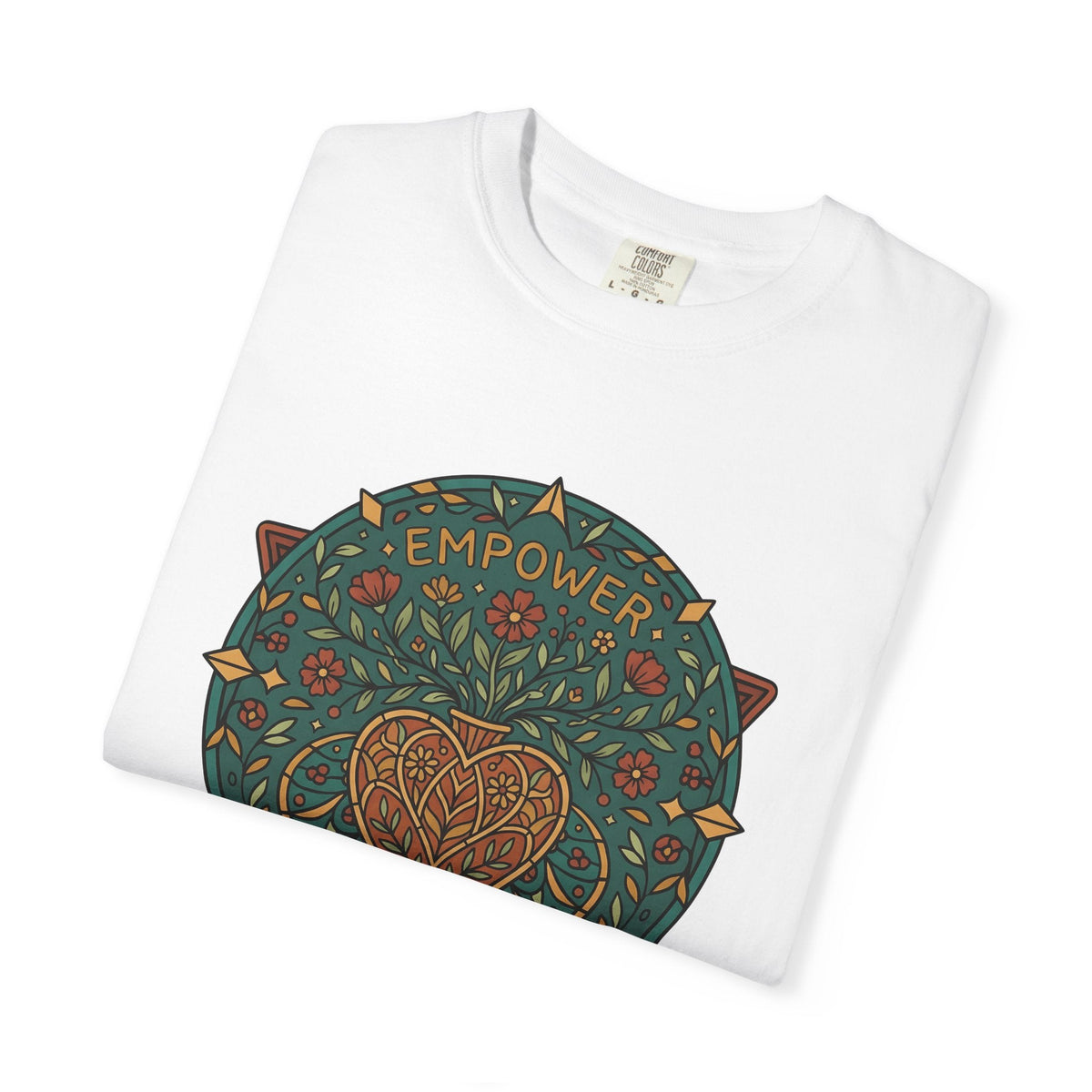 Heart Floral Mandala Shirt Boho Chic Empowerment Unisex product image 5