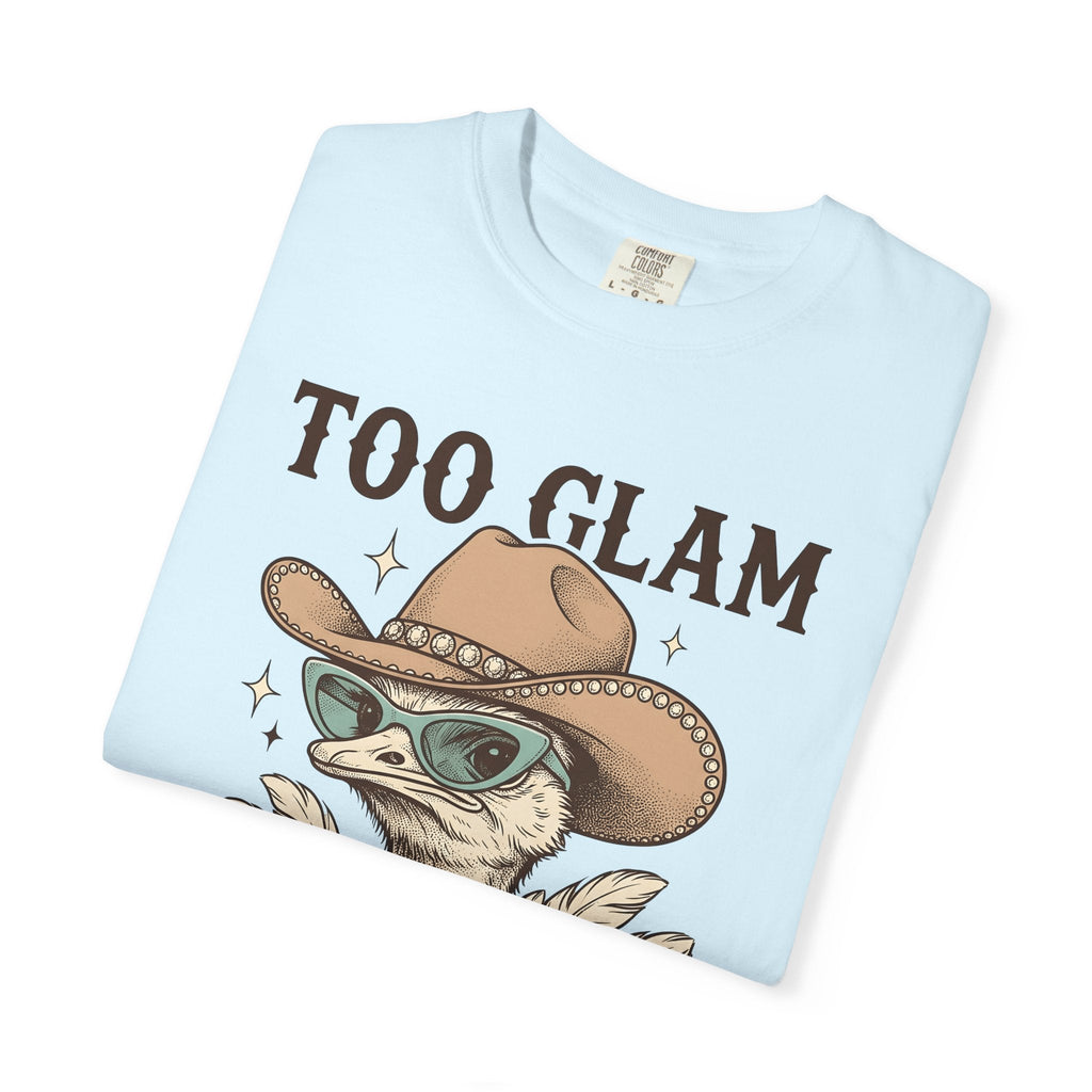 Ostrich Cowboy Hat Shirt Cowgirl Fauna Gift for Women Line Art Tee Cowboy Hat