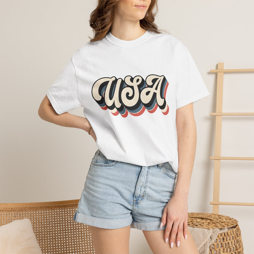 Usa Script Shirt America/4th Of July Patriotic Unisex Gift product image 6