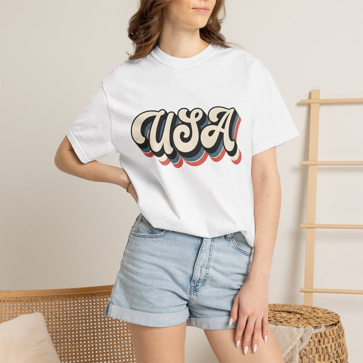 Usa Script Shirt America/4th Of July Patriotic Unisex Gift product image 6