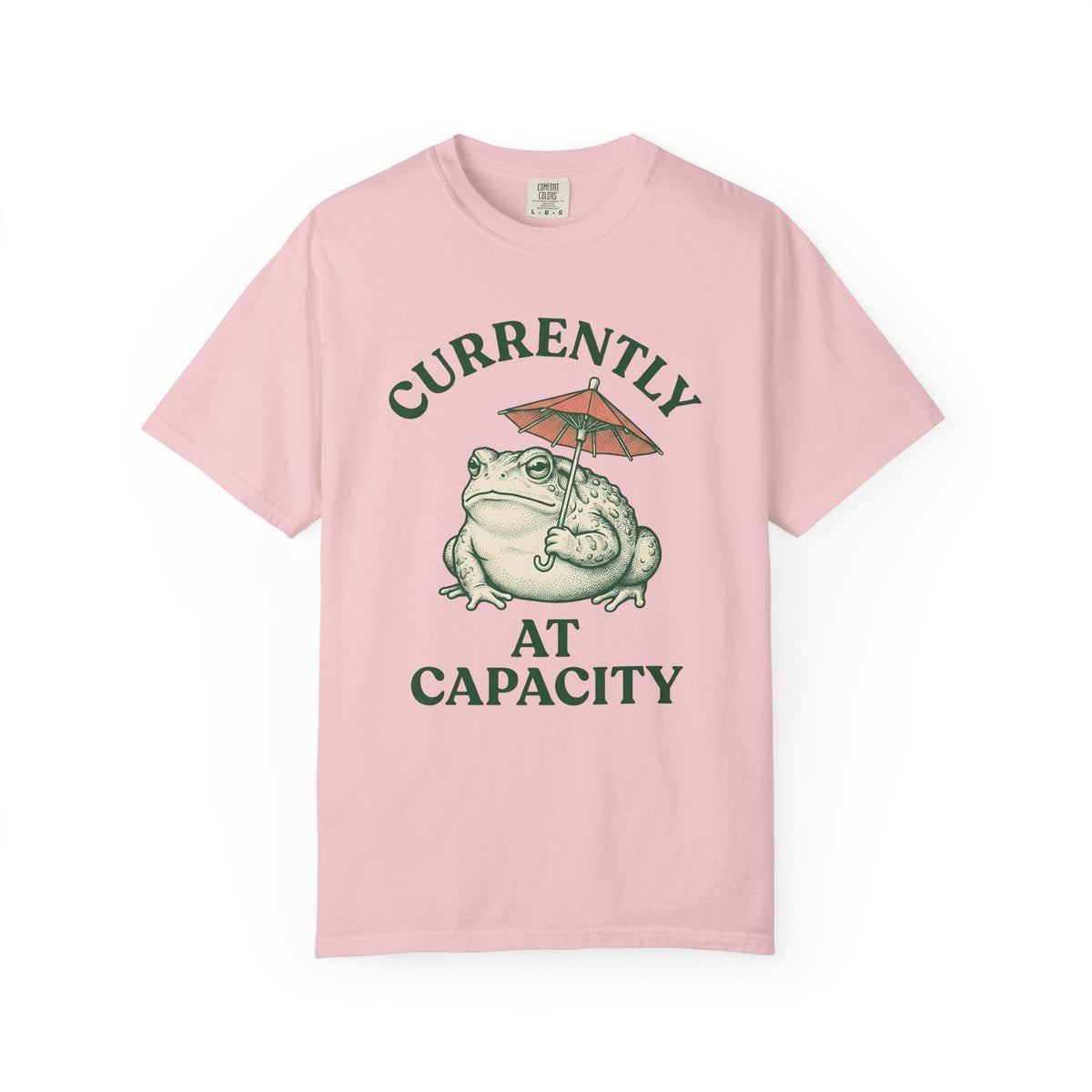 Frog Umbrella Retro T-Shirt – Funny Rainy Day Toad, Unisex product image 3