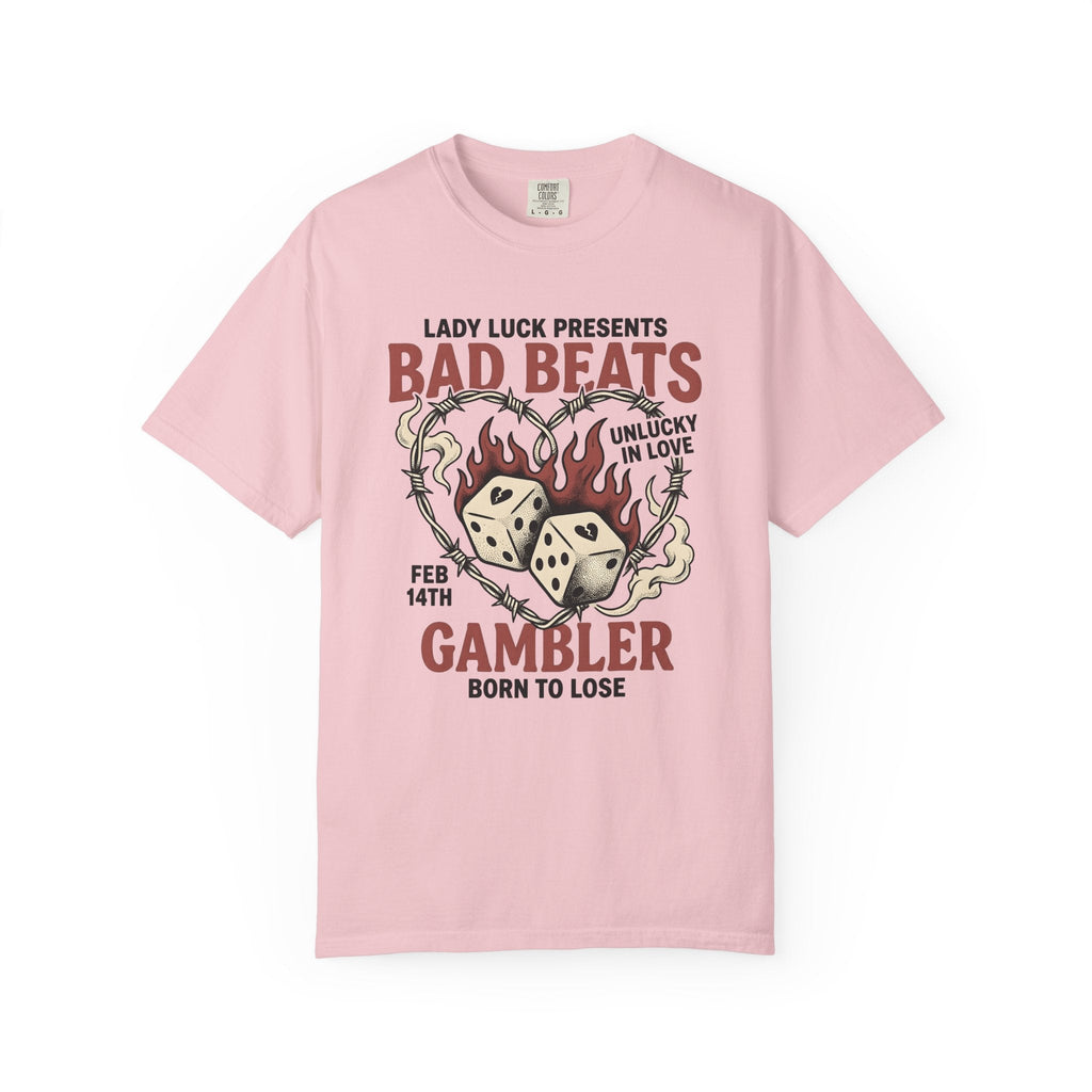 Dice Heart Shirt Valentines Day Gambler Unisex Gift Tattoo product image 3