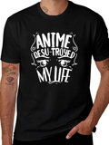 Anime Destroyed My Life Black Graphic Tee product image 1