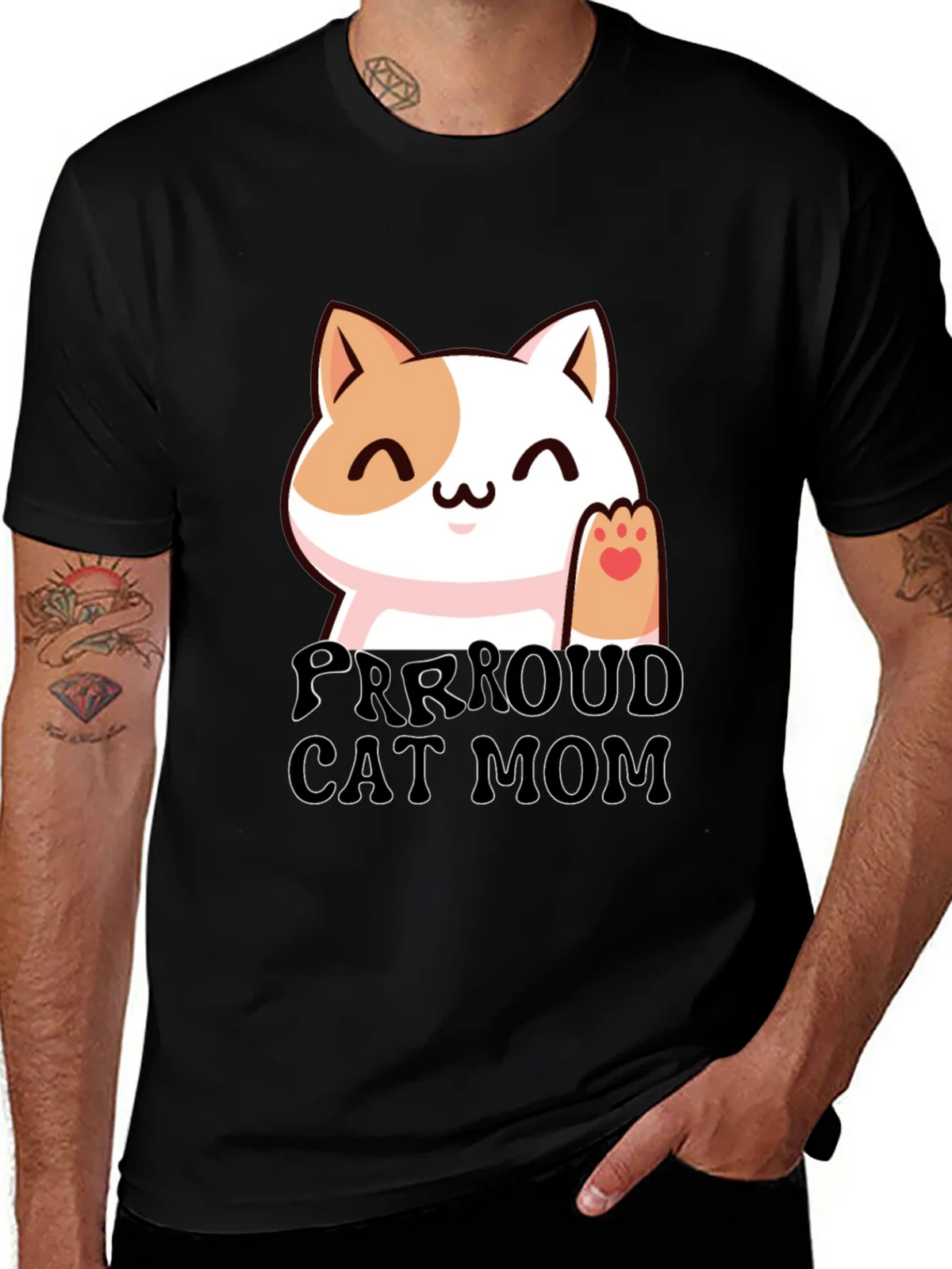 Purrroud Cat Mom T-Shirt - Cute Kitten Tee product image 1
