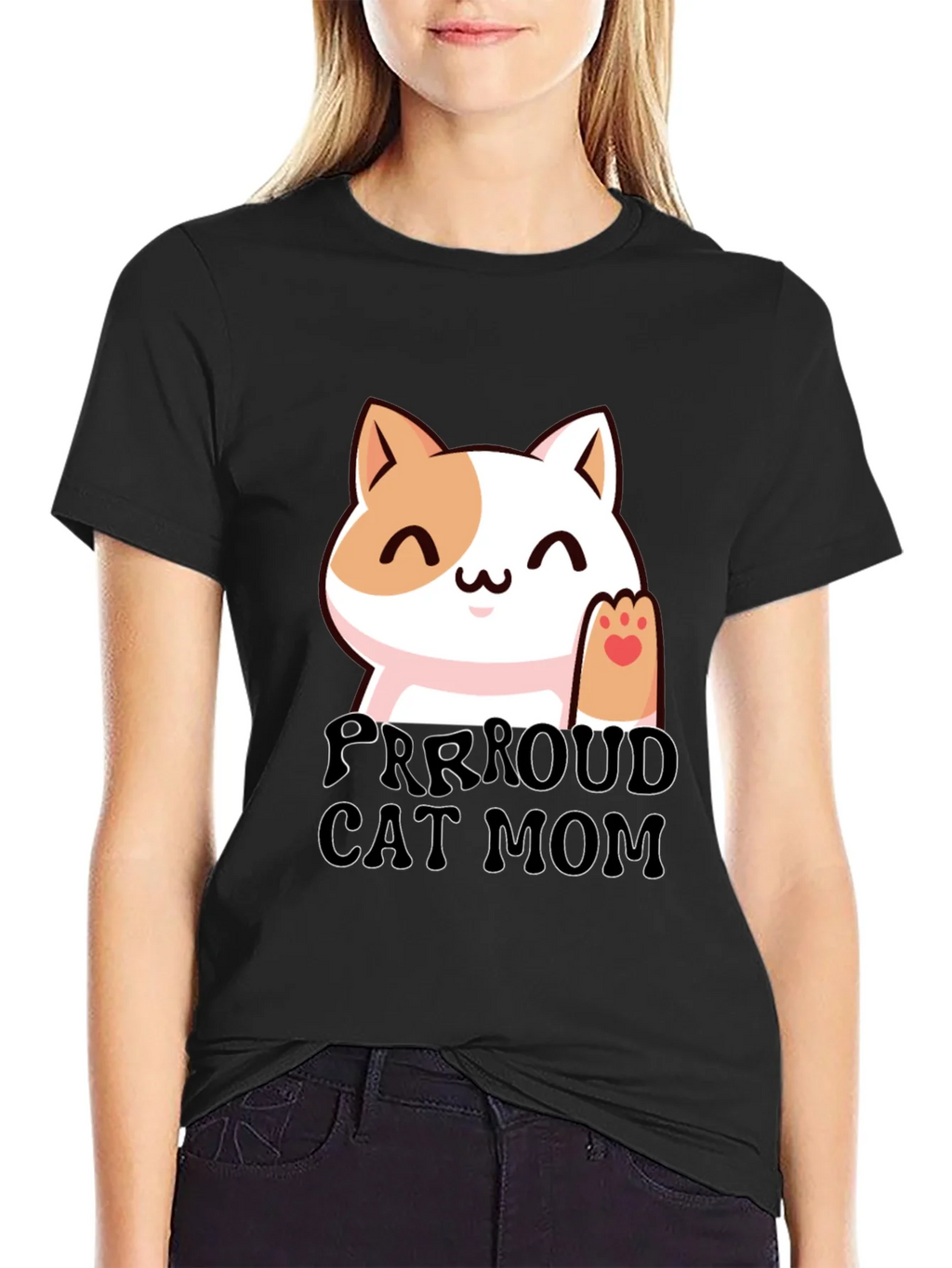 Purrroud Cat Mom T-Shirt - Cute Kitten Tee product image 2