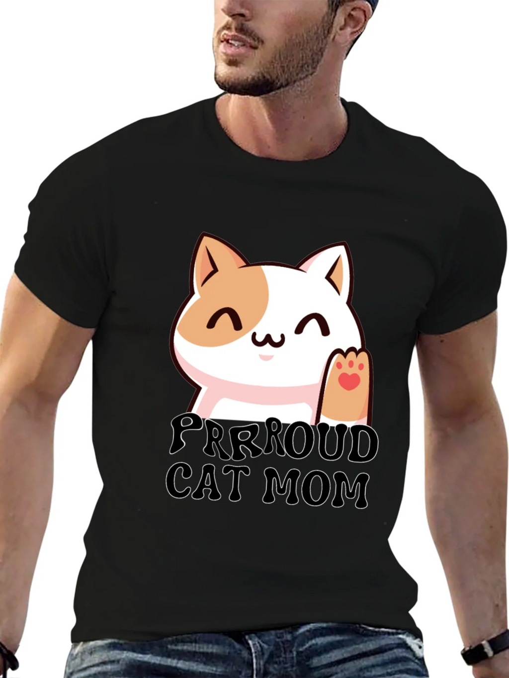 Purrroud Cat Mom T-Shirt - Cute Kitten Tee product image 6