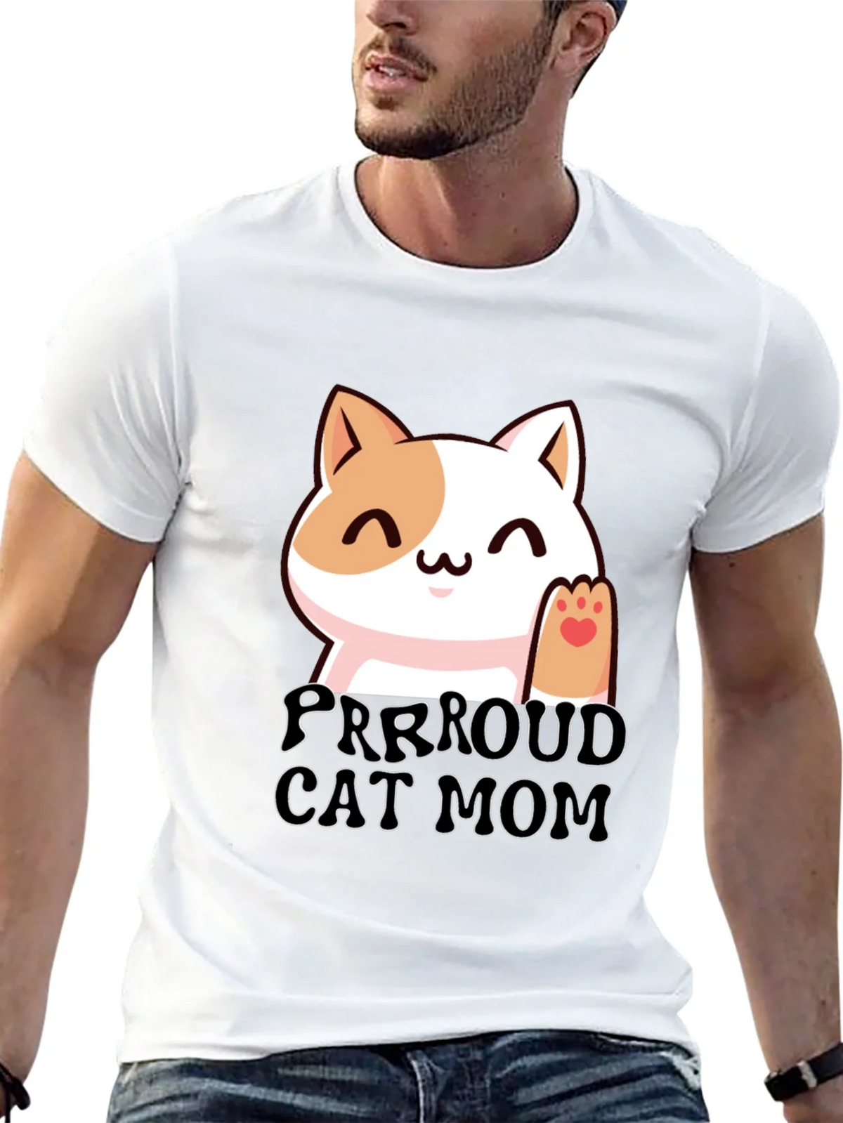 Purrroud Cat Mom T-Shirt - Cute Kitten Tee product image 12