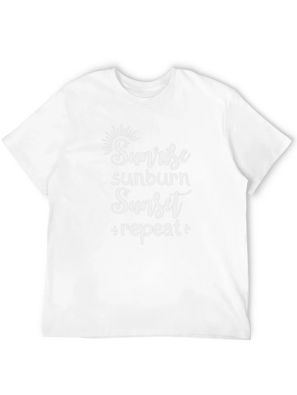 Sunrise Sunburn Sunset Repeat Black T-Shirt product image 5