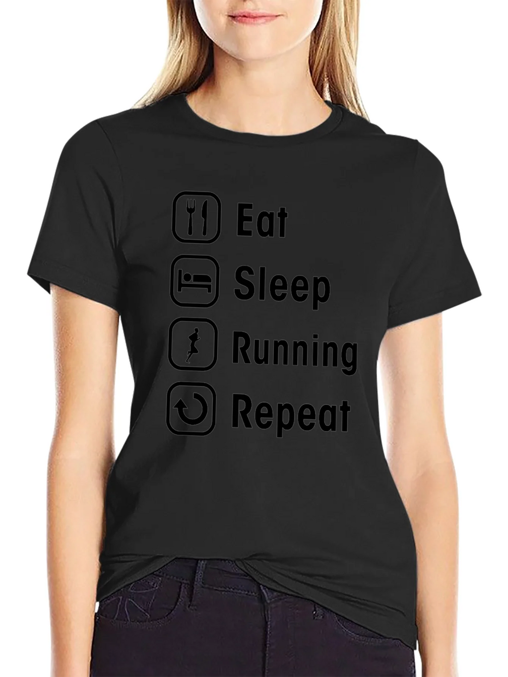 Eat Sleep Running Repeat Graphic Tee product image 1