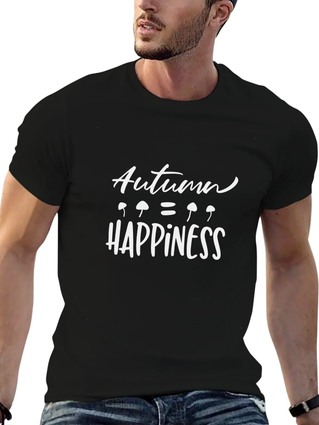 Autumn Happiness Graphic Tee - Soft Cotton Blend Shirt product image 3