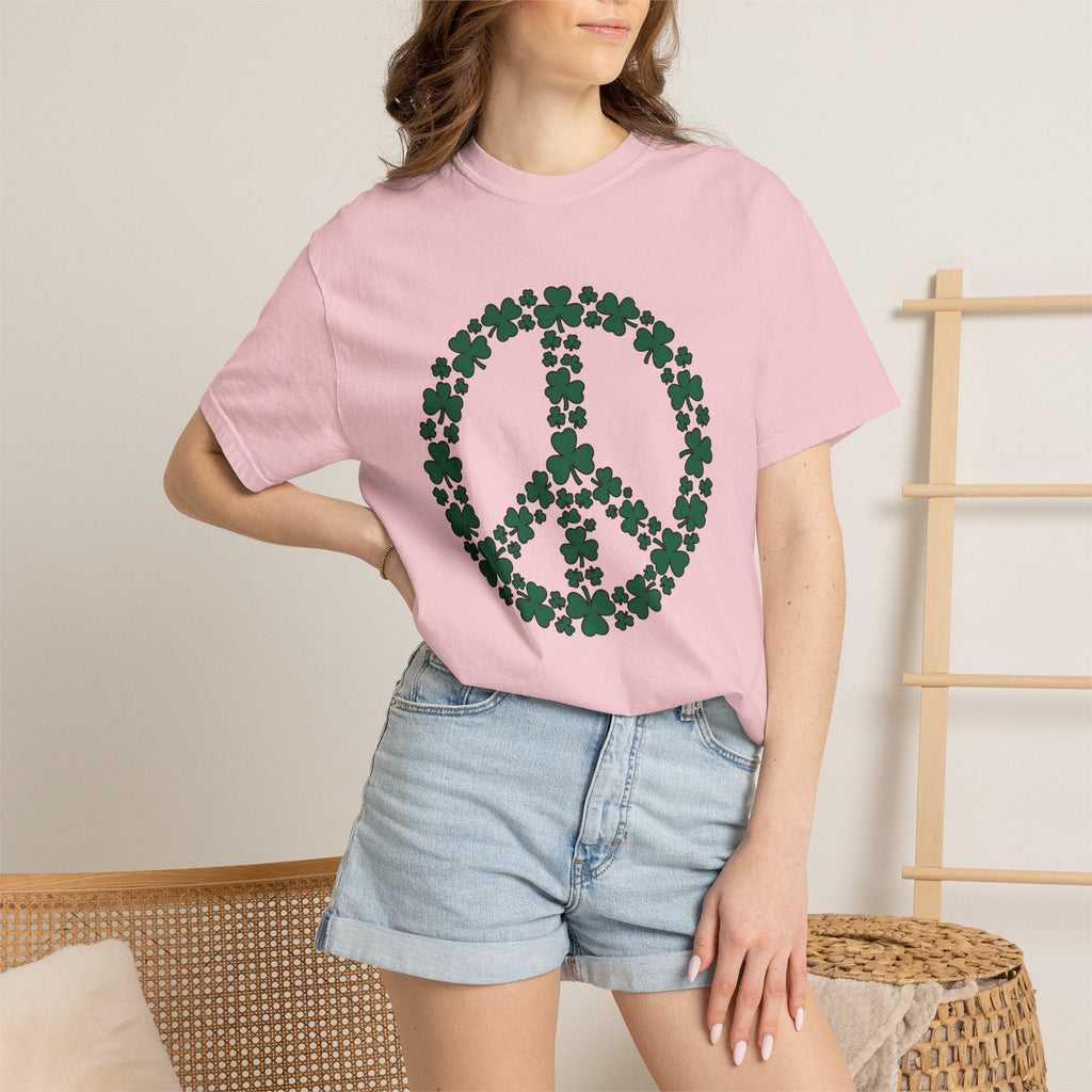 Shamrock Peace Logo Shirt St Patrick's Day Counterculture product image 12
