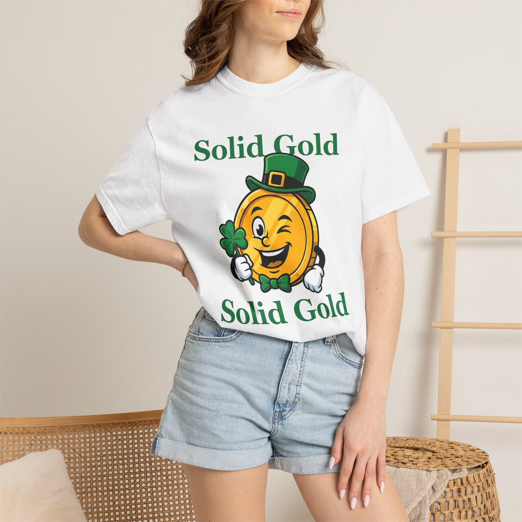 Gold Currency Figure Shirt St Patrick's Day Luck Unisex product image 6