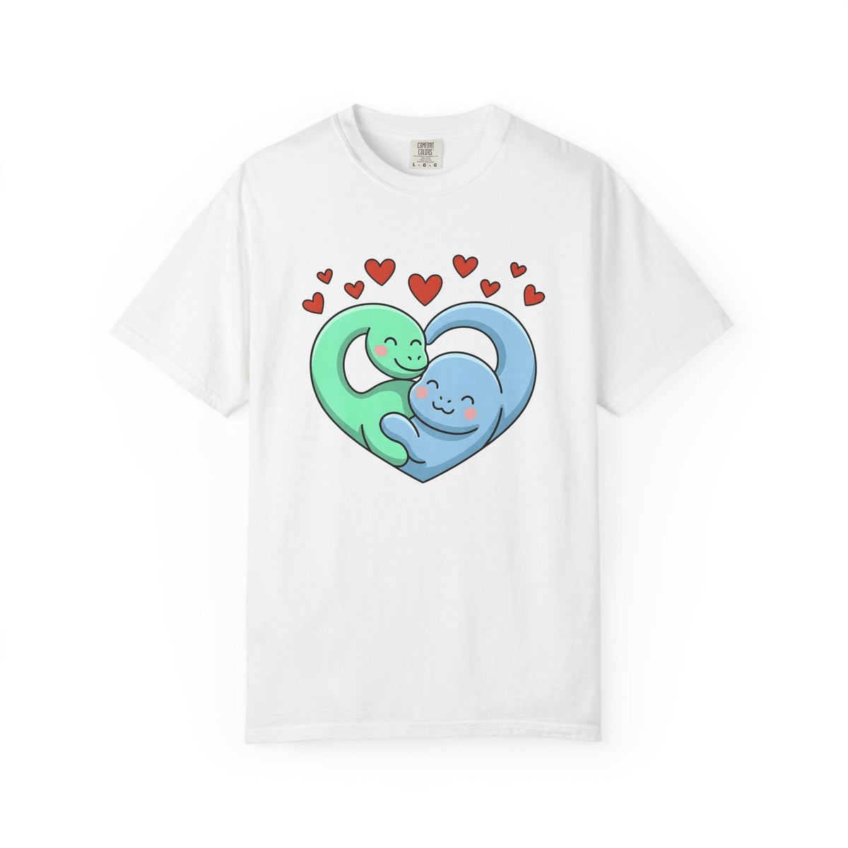 Dino Couple Shirt St. Valentine's Day Affection Unisex Gift product image 1