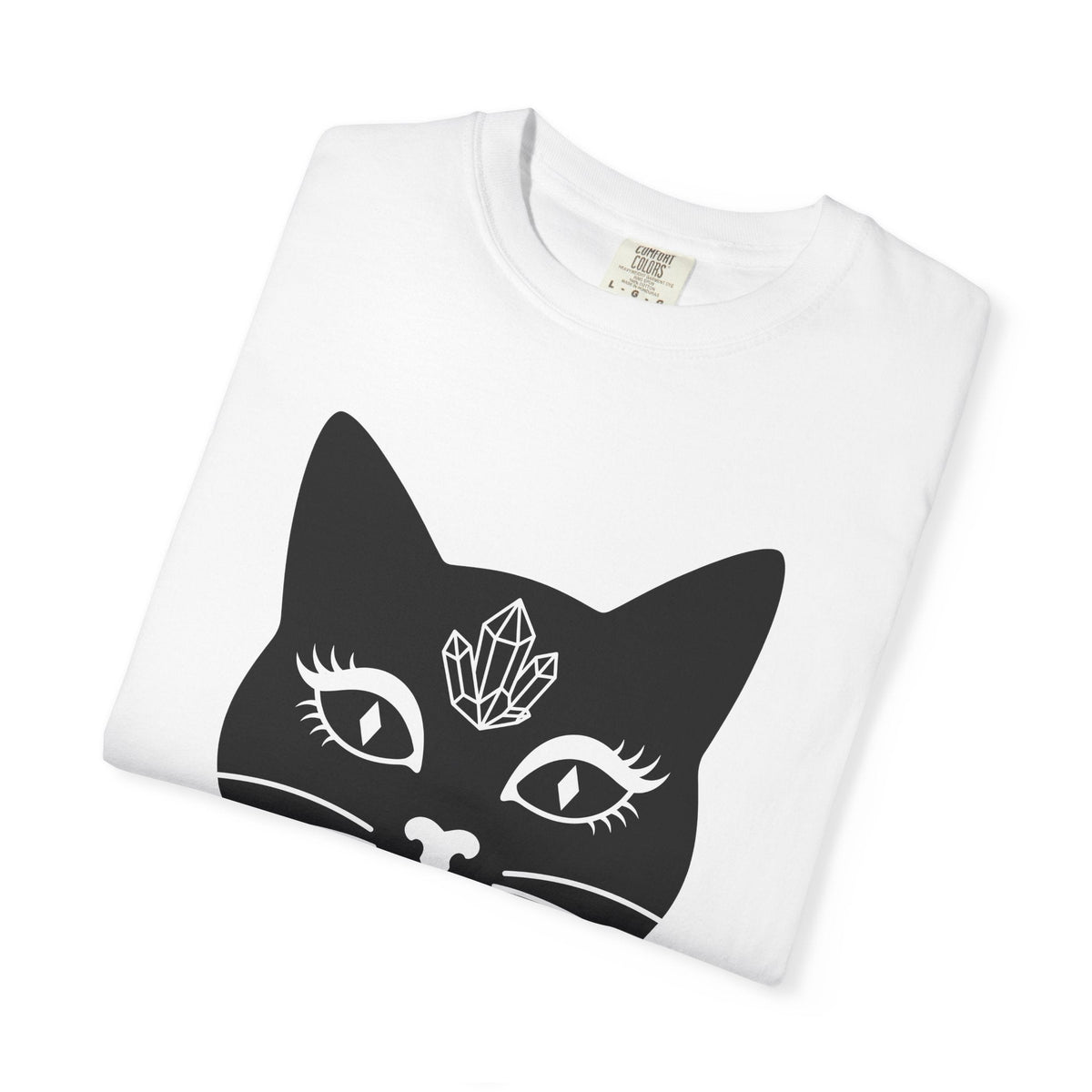 Black Cat Face Shirt Witchy Gift for Women Minimalist Tee product image 5