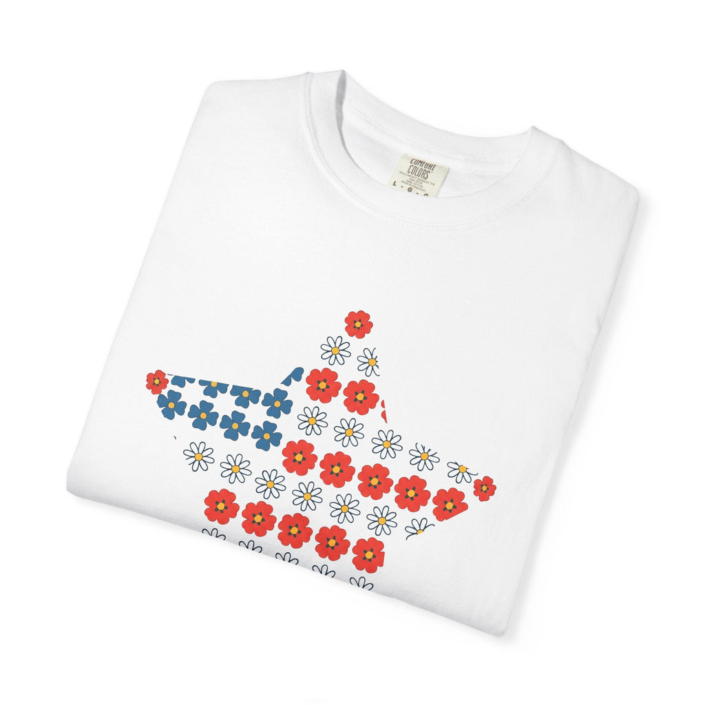 Floral Star Shirt 4th Of July Patriotic Unisex Gift Boho product image 5