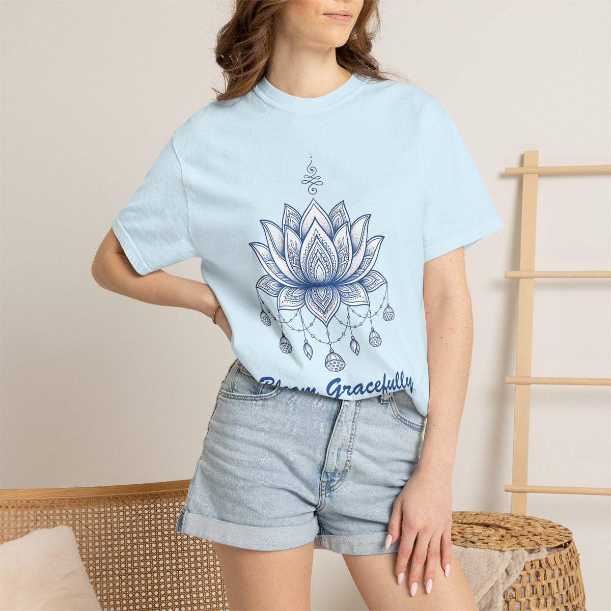 Sacred Lotus Shirt Boho Chic Mindfulness Unisex Gift product image 9