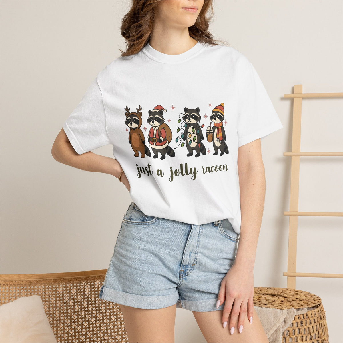 Raccoon Troop Shirt Christmas Pets Unisex Gift Lovable Tee product image 6