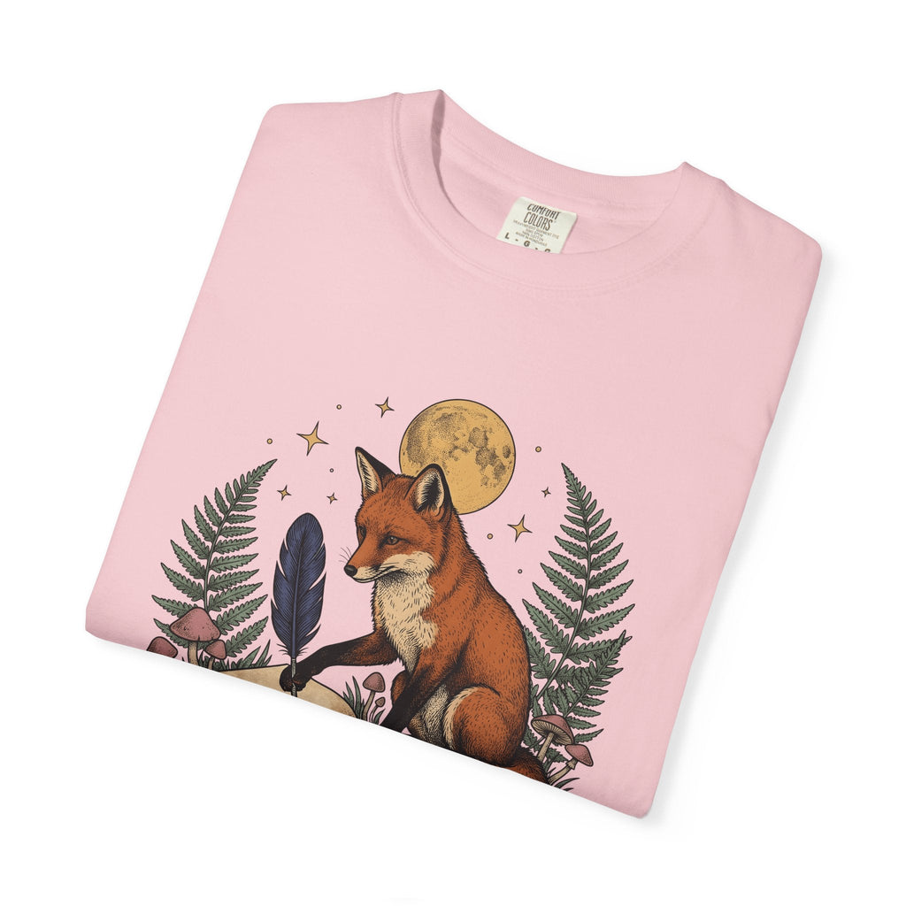 Fox Writing Diary Shirt Boho Chic Wildlife Unisex Gift product image 11