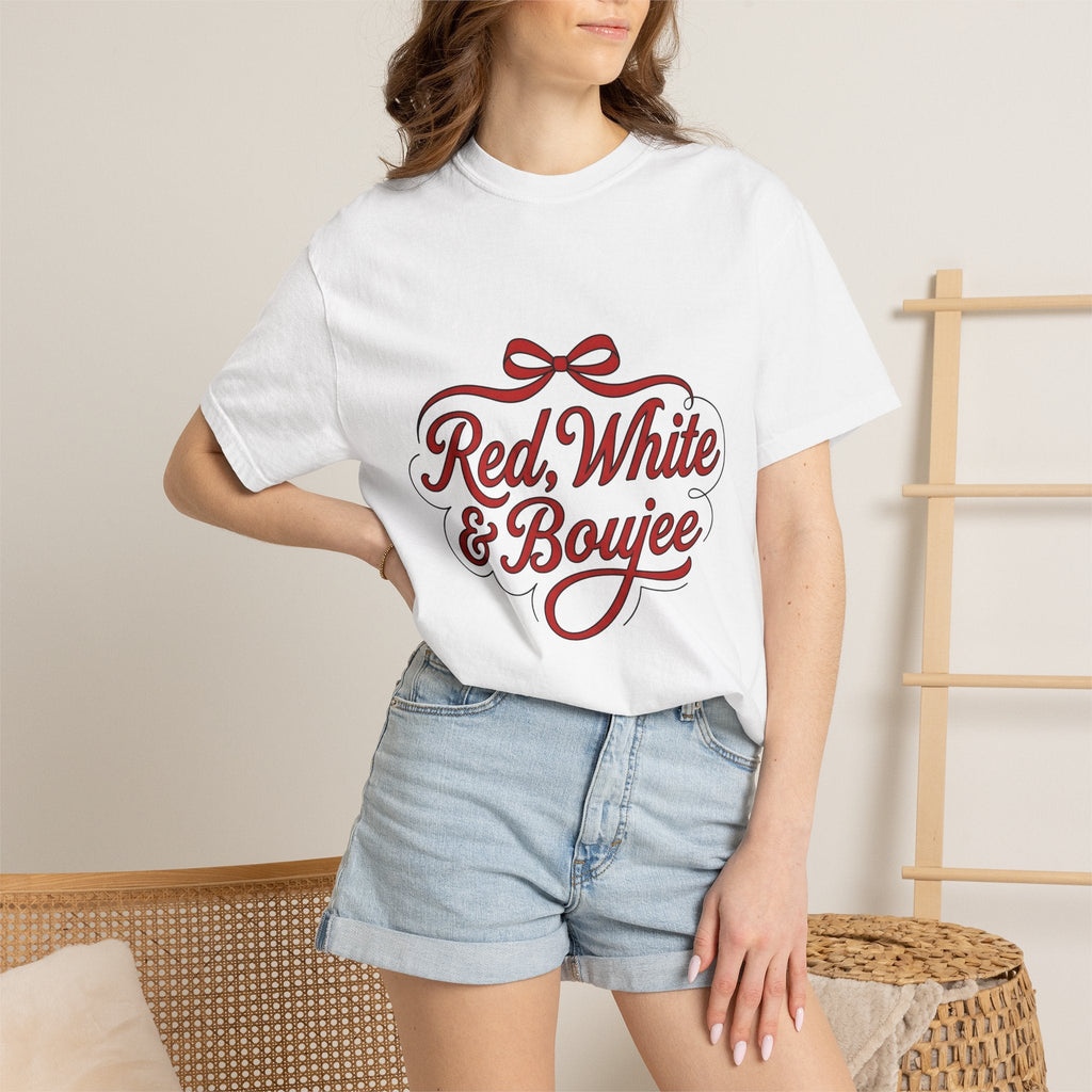 Red Ribbon Design Shirt 4th Of July Flag Gift Women product image 6
