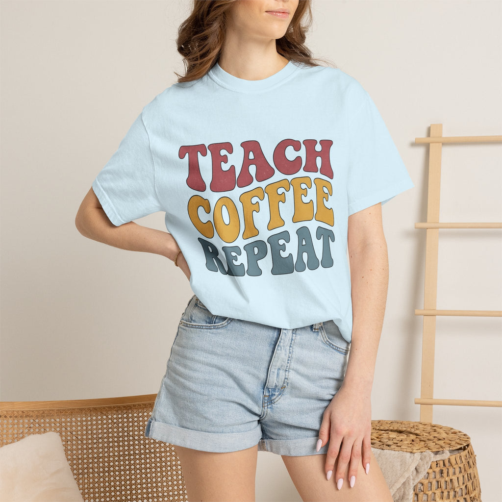 Retro Text Shirt Teacher Coffee Unisex Gift Groovy Tee product image 9