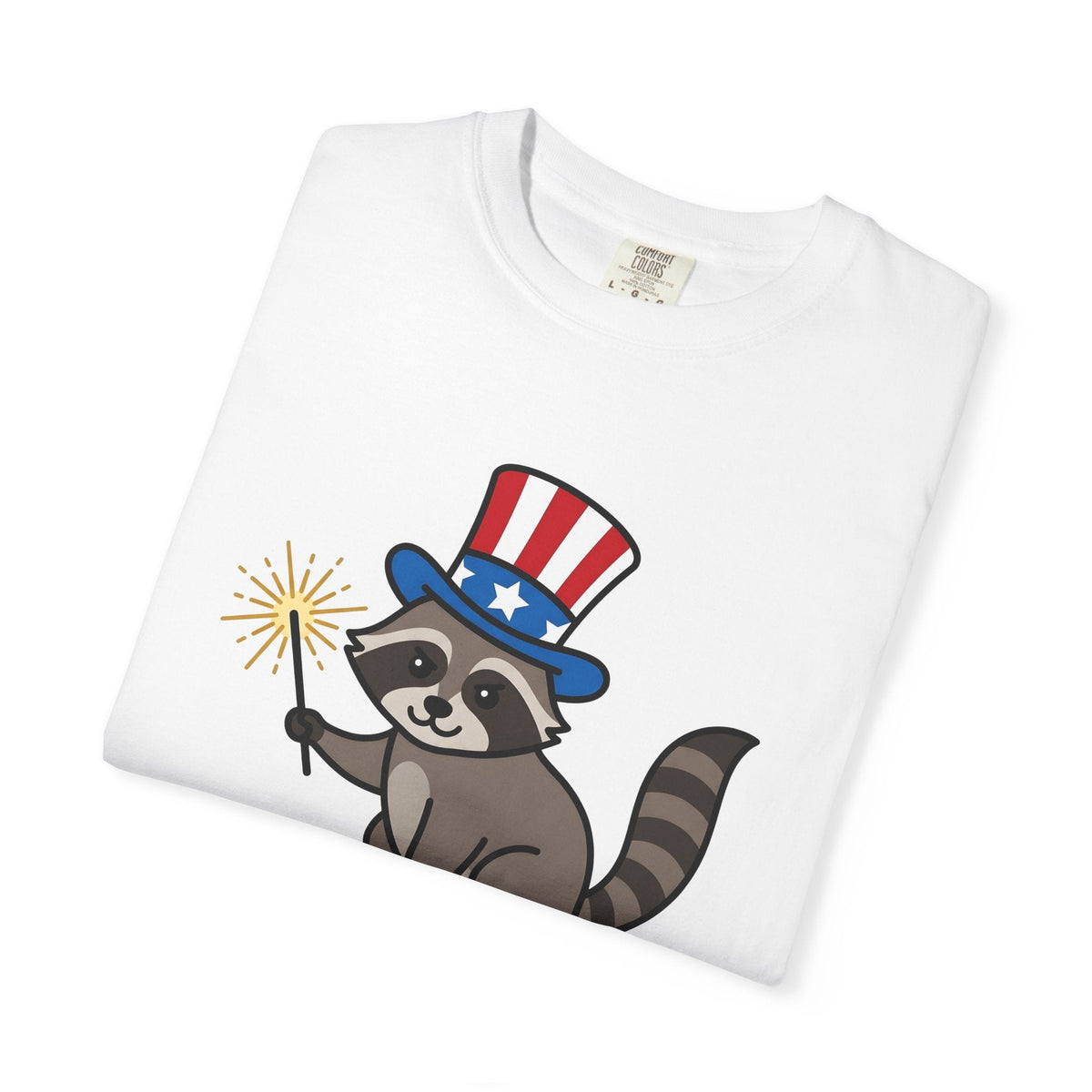 Raccoon Shirt 4th Of July Animal Unisex Gift Cartoon Tee product image 5