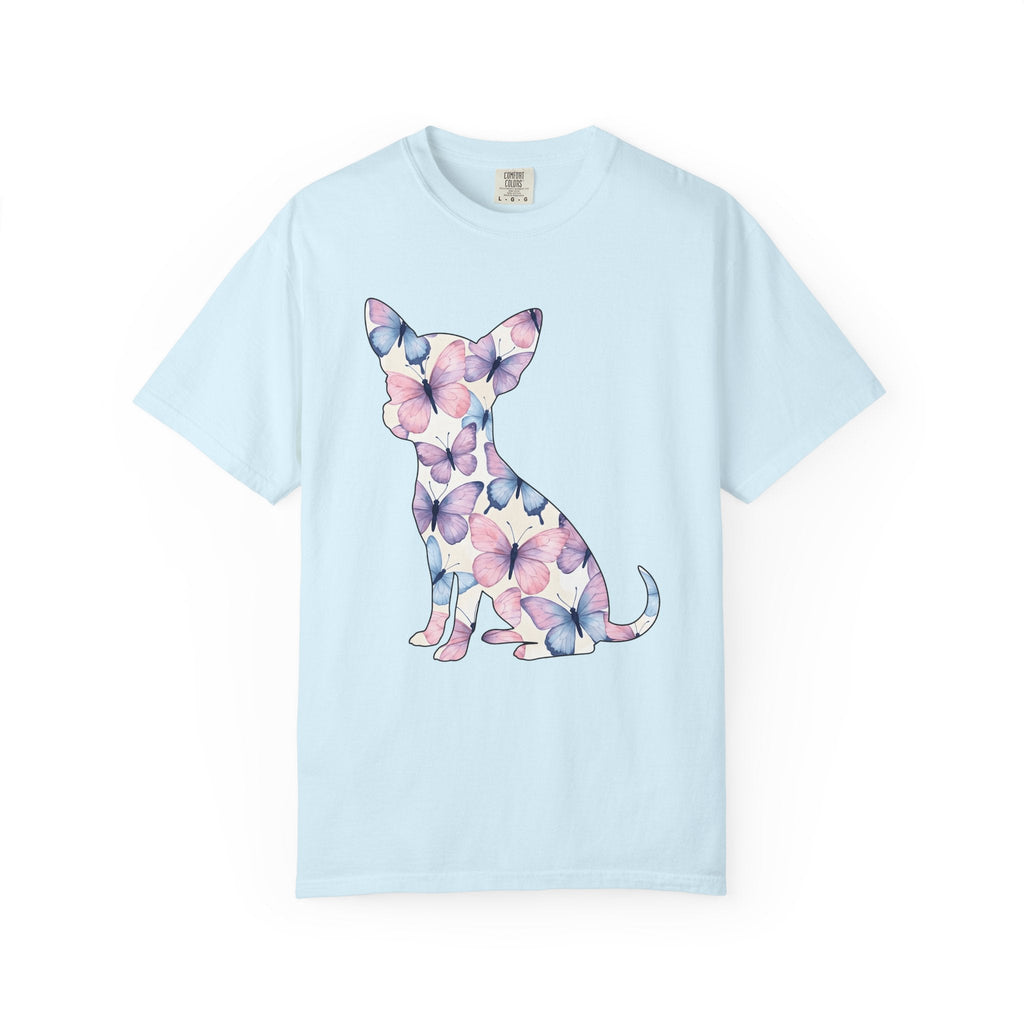 Chihuahua Butterfly Design Shirt Dog Fauna Gift Women product image 2