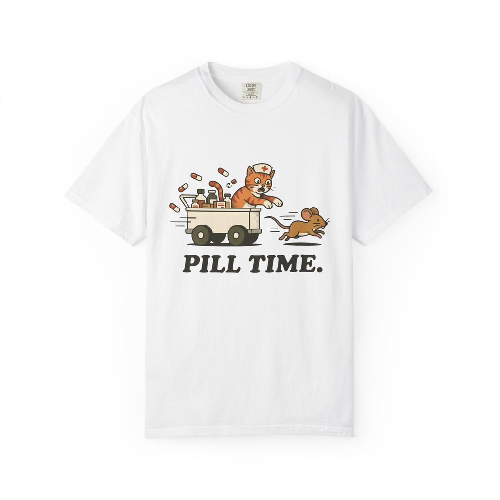 Medical Cat Line Art T-Shirt – Vet Nurse Feline Lover product image 1