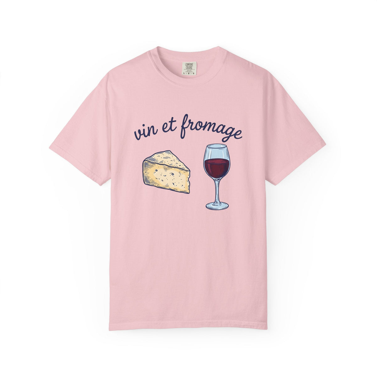 Wine Cheese Shirt Drinks Foodie Unisex Gift Hand Drawn Tee product image 3