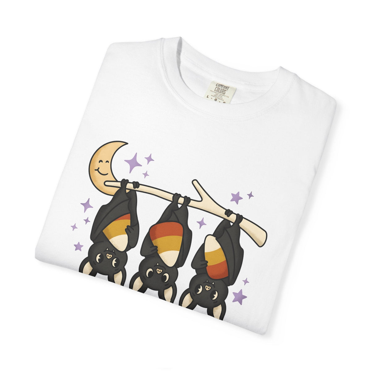 Bat Candy Corn Shirt Halloween Animal Unisex Gift Cute Tee product image 6