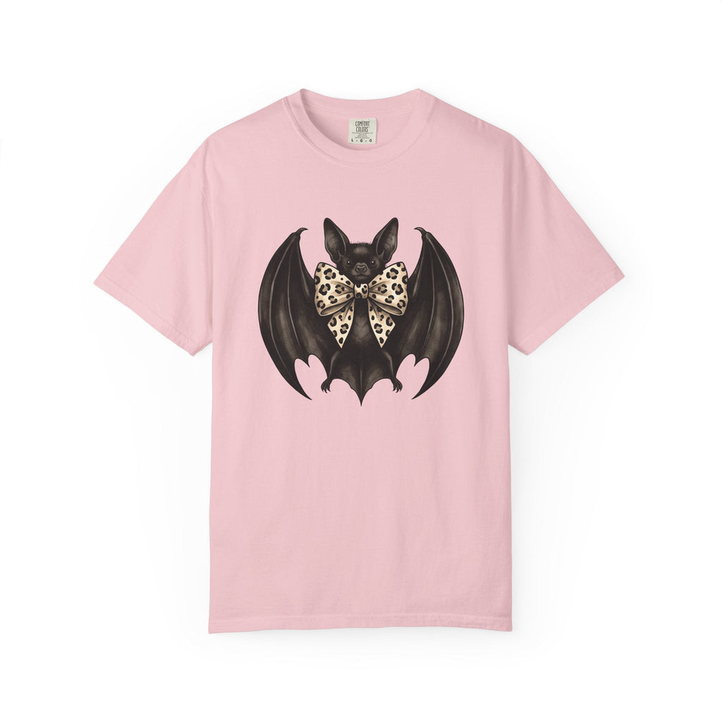 Bat Bow Tie Macabre T-Shirt – Spooky Chic Halloween Design product image 3