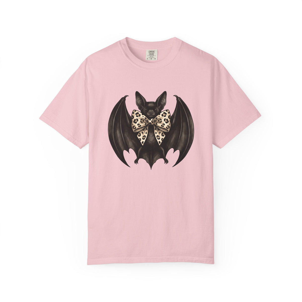 Bat Bow Tie Macabre T-Shirt – Spooky Chic Halloween Design product image 3
