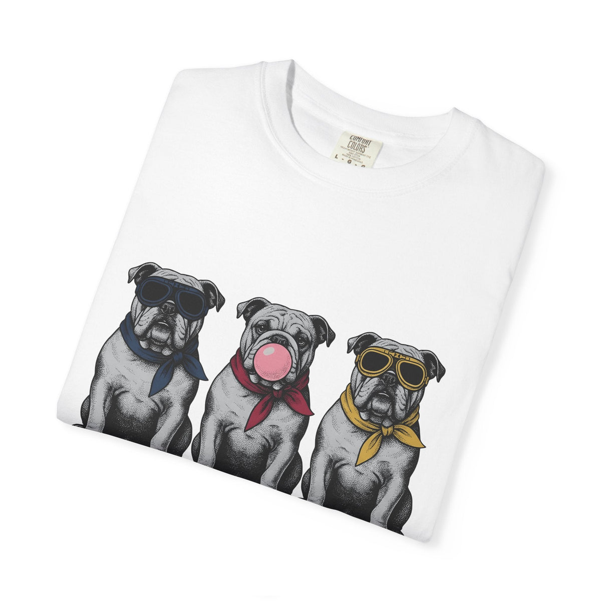 Bulldog Pack Shirt Dog Funny Gift Women Retro Tee T-Shirt product image 5