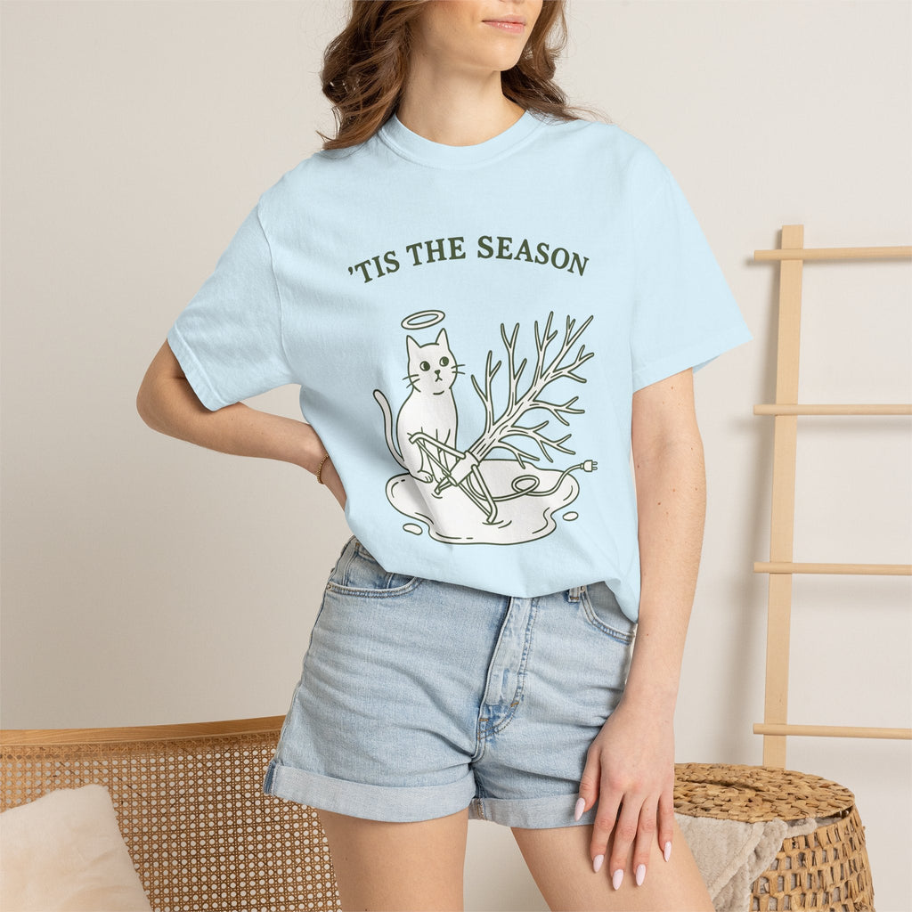 Kitty Tree Shirt Christmas Pet Shop Unisex Gift Cartoon Tee product image 9