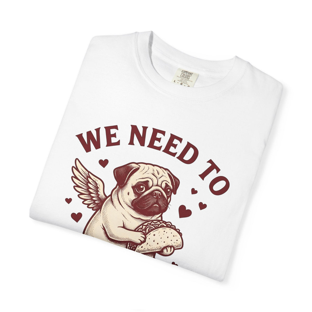 Pug Taco Shirt Valentines Day Dog Gift Women Vintage Tee product image 5