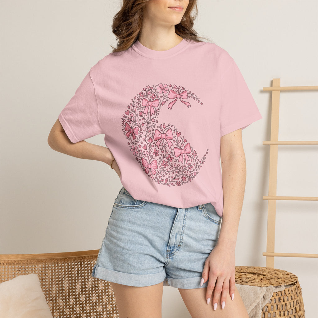 Blossom Bow Heart Shirt St. Valentine's Day Romance Unisex product image 12