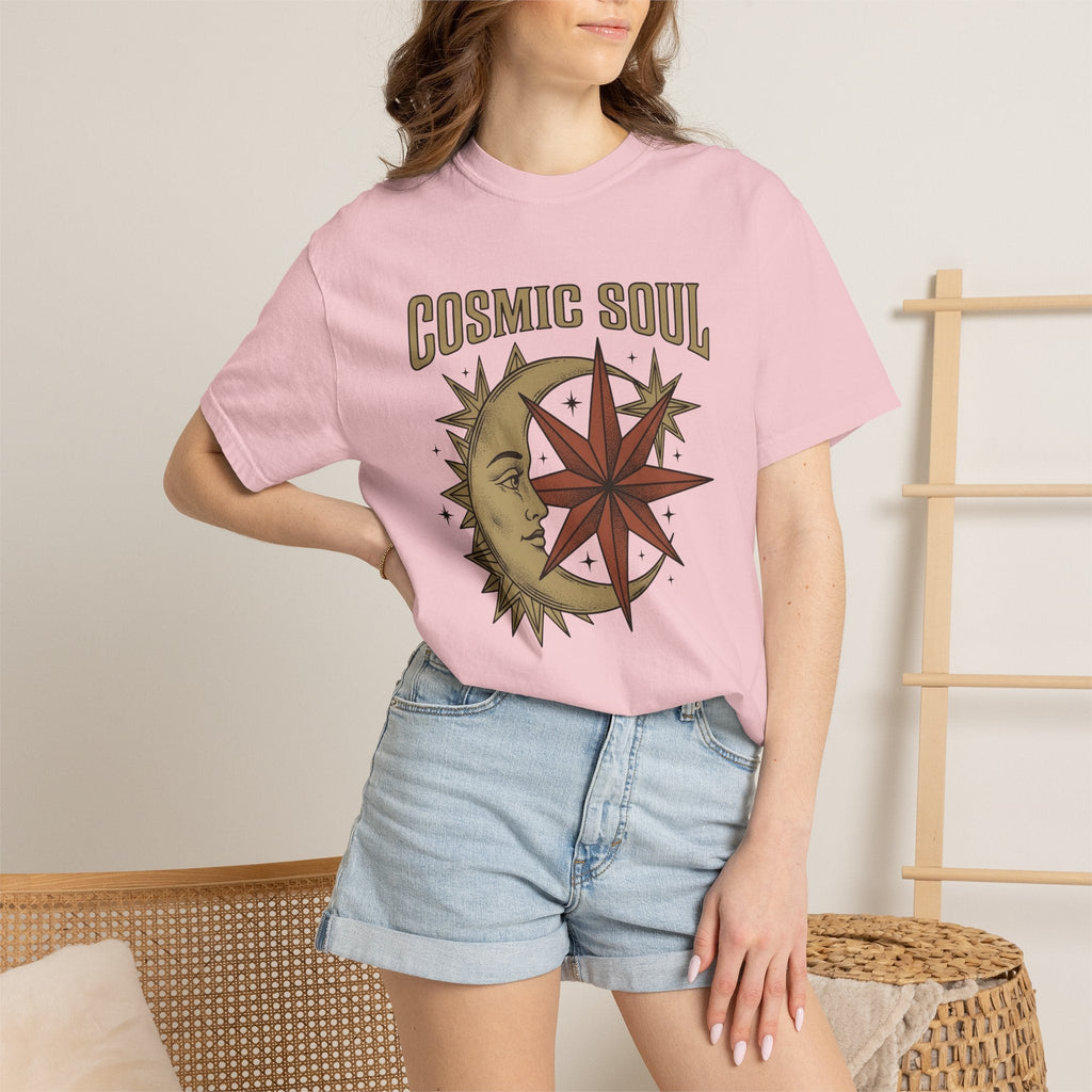 Moon Star Face Shirt Boho Chic Zodiac Unisex Gift Hand product image 12
