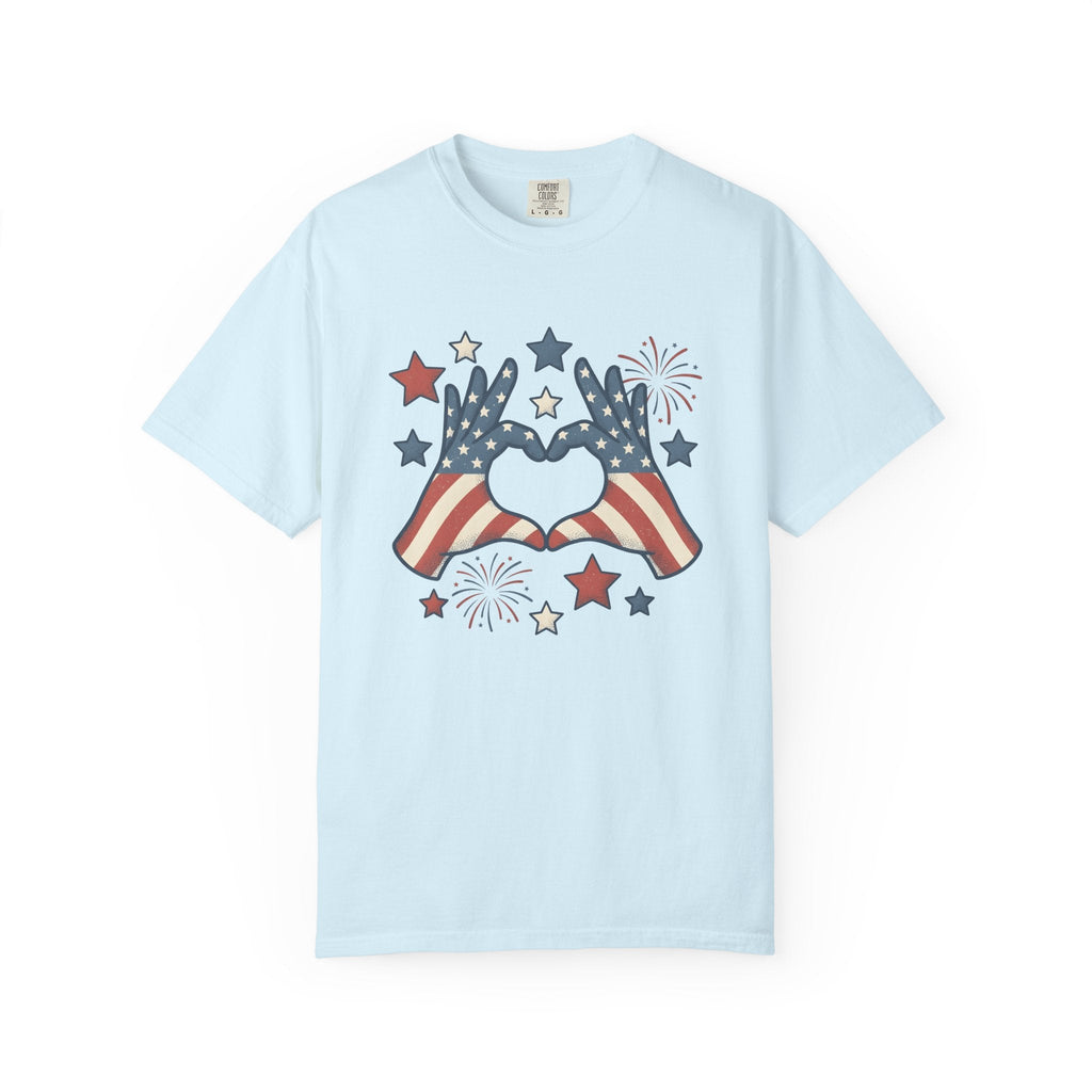 Patriotic Palms Shirt 4th Of July Event Unisex Gift Hand product image 2