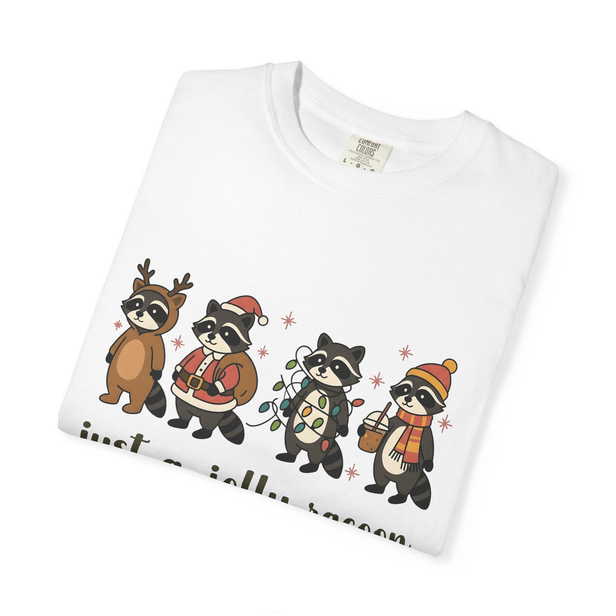 Raccoon Troop Shirt Christmas Pets Unisex Gift Lovable Tee product image 5
