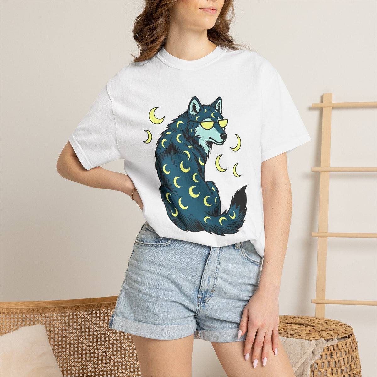 Wolf Drawing Shirt St Valentines Day Nature Unisex Gift product image 6