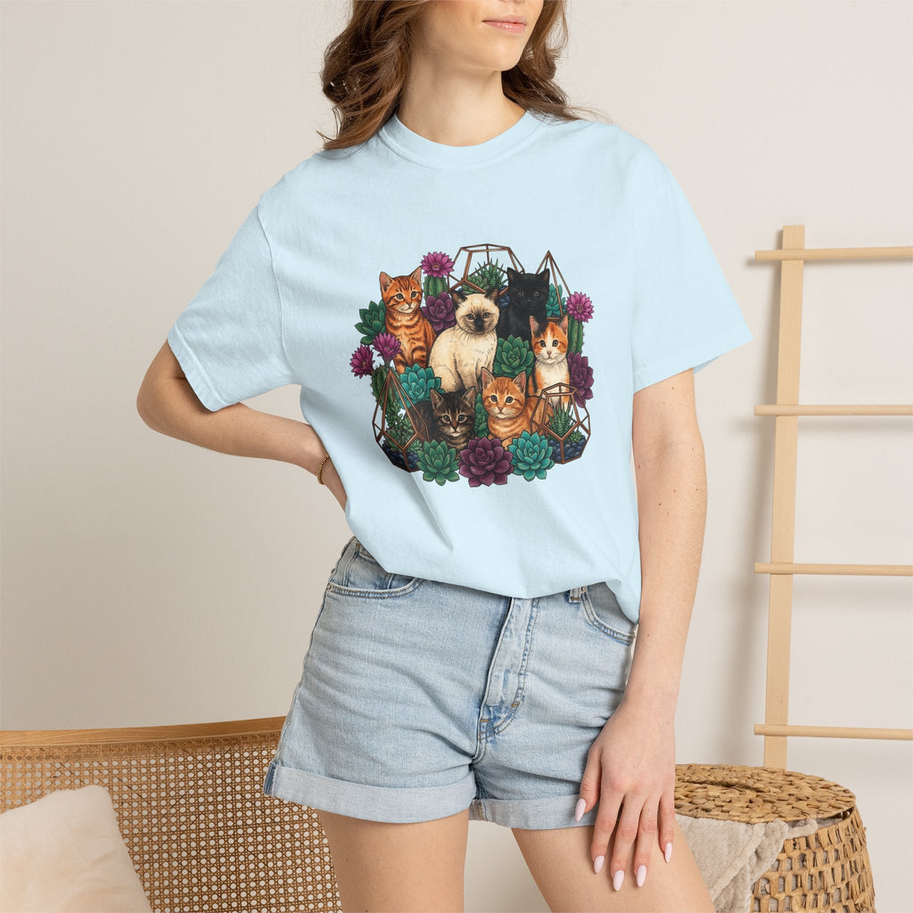 Cats Cluster Shirt Cat Bouquet Gift Women Leafy Tee Kittens product image 9