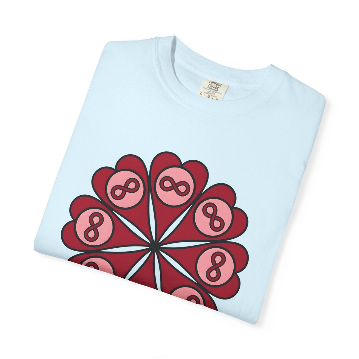 Love Mandala Shirt Boho Chic Romance Unisex Gift Simple Tee product image 8