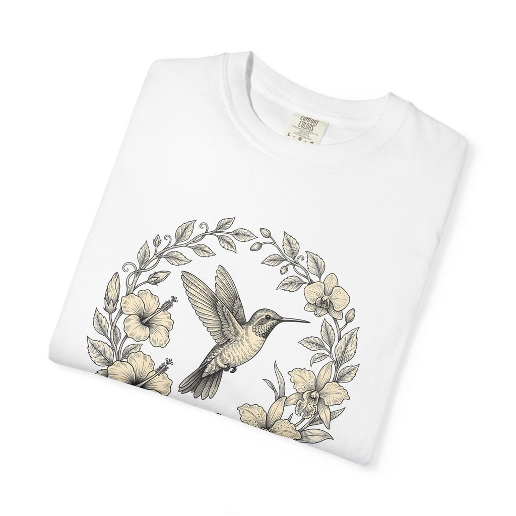 Hummingbird Ring Shirt Animals & Flowers Environment Unisex Gift Leafy Tee