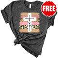 FBA - Faith Cross Paint Swipe Tee - 0