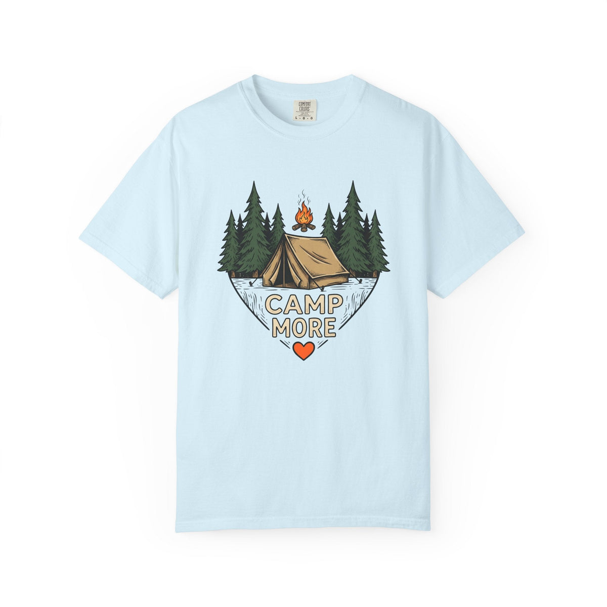 Camping Tent Shirt Adventure Unisex Gift Line Art Tee product image 2