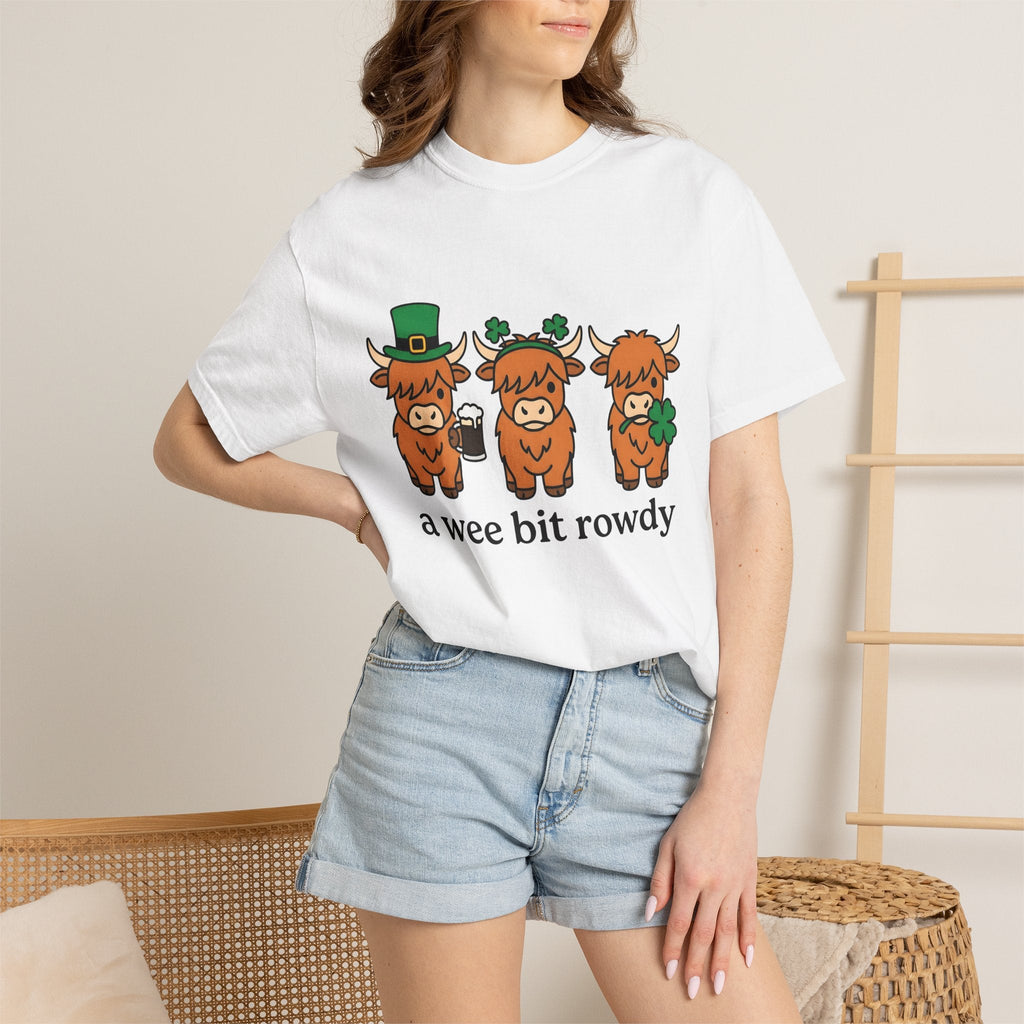 Highland Cow Shirt St Patrick's Day Animal Unisex Gift Cute product image 6