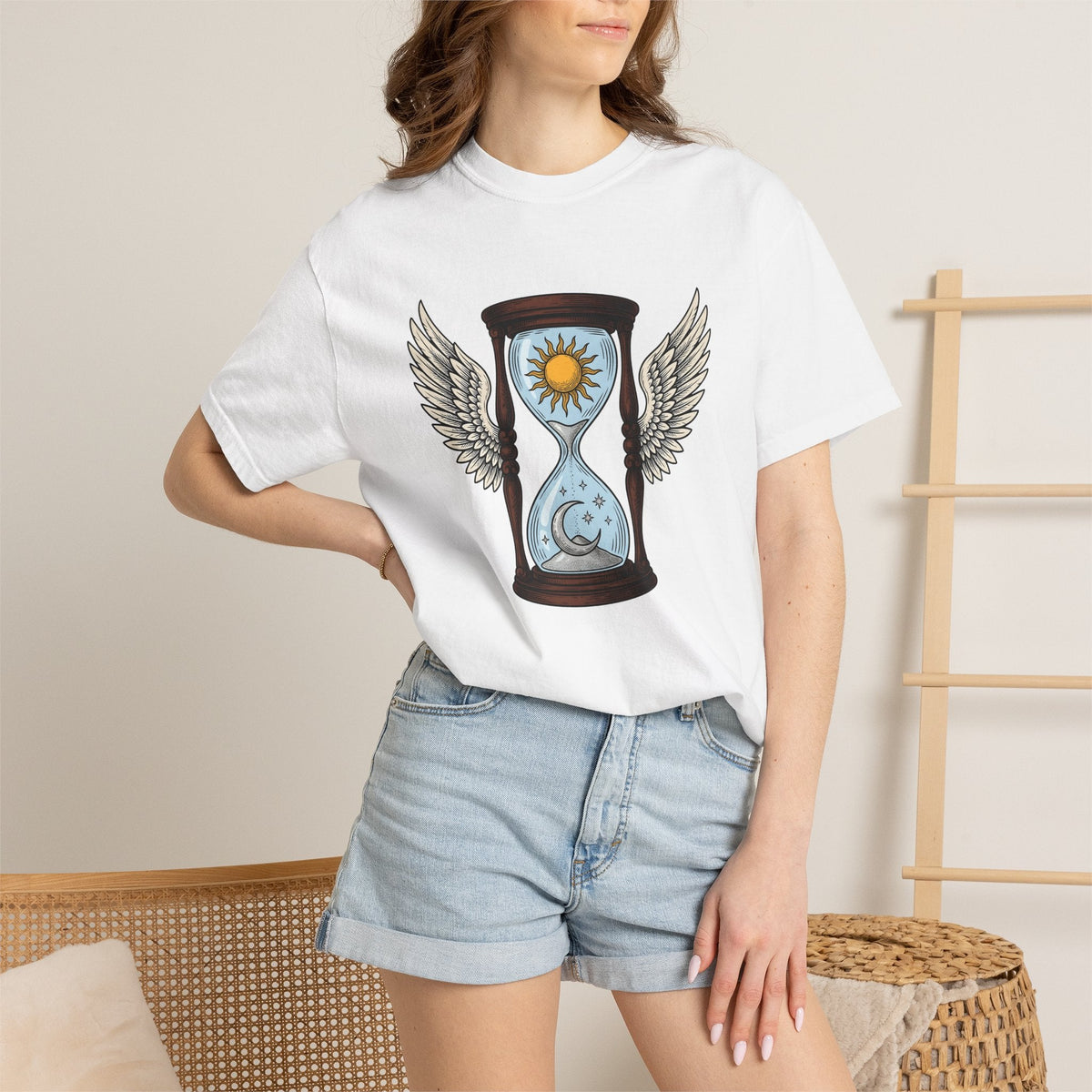 Feathered Timer Shirt Boho Chic Astrology Unisex Gift product image 6