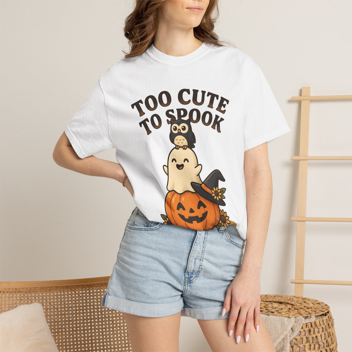 Pumpkin Bird Vintage T-Shirt – Cute Halloween Autumn product image 6
